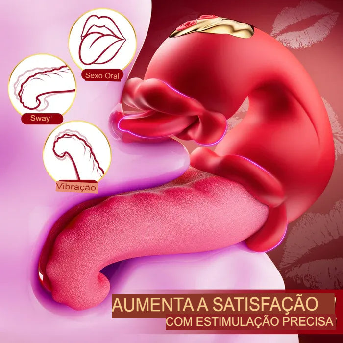 Vibrador Rose 3 em 1