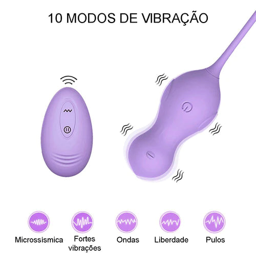 Pompoarismo 3 em 1 com controle - Prazer de Luxo