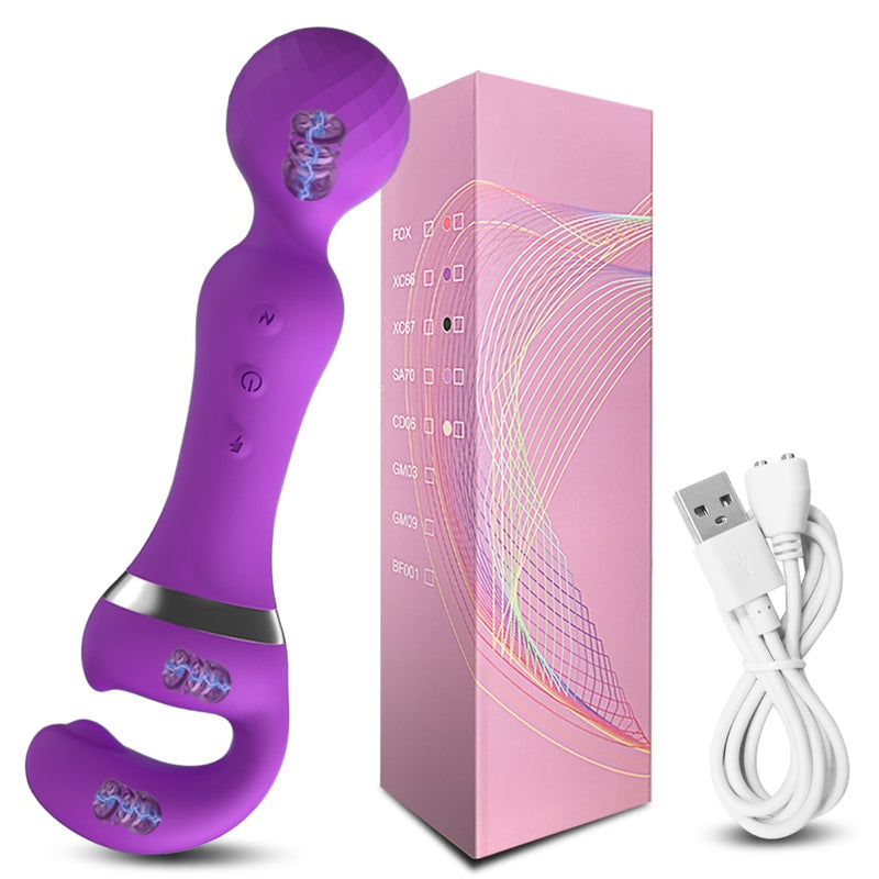 Vibrador Varinha Estimuladora de Clitoris e Ponto G - Prazer de Luxo