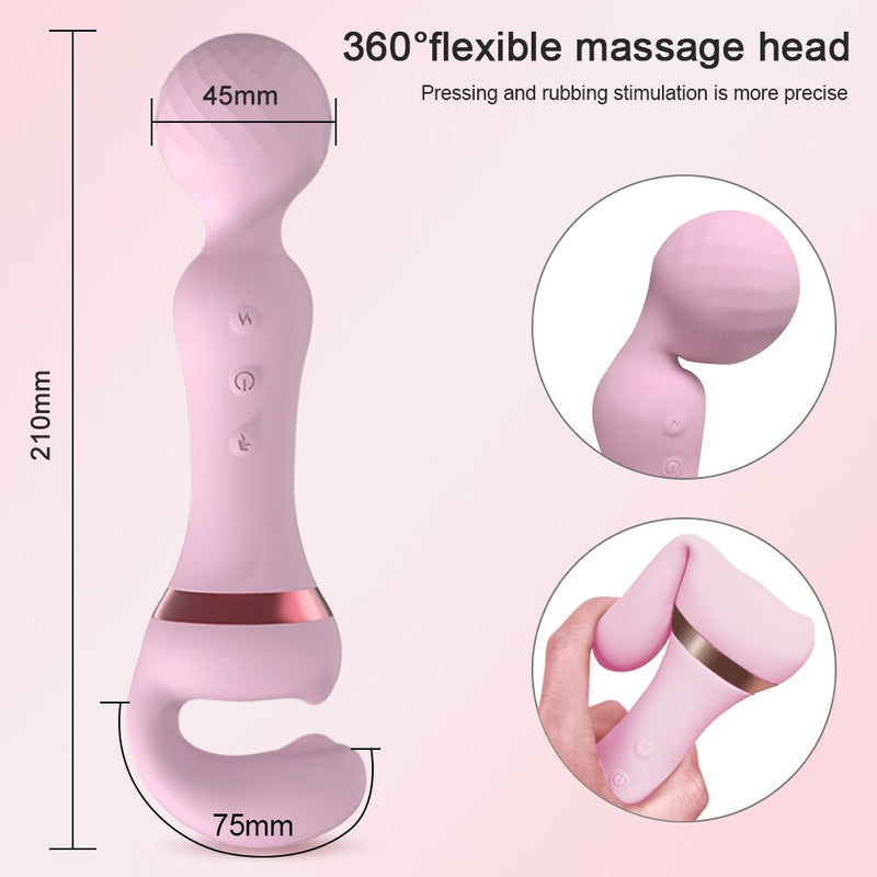 Vibrador Varinha Estimuladora de Clitoris e Ponto G - Prazer de Luxo