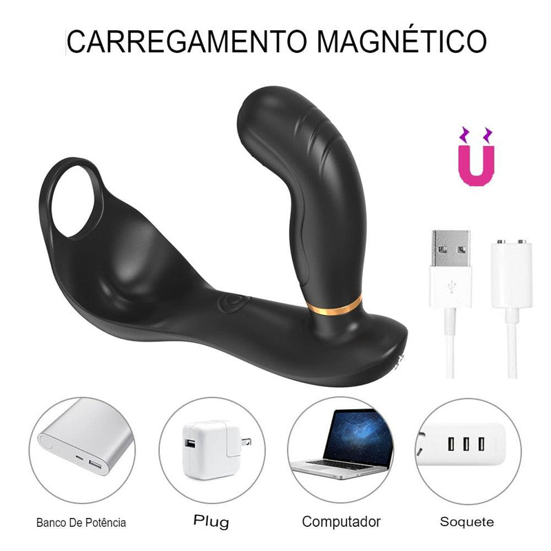 Vibrador 4 em 1 - Delírio Anal - Prazer de Luxo