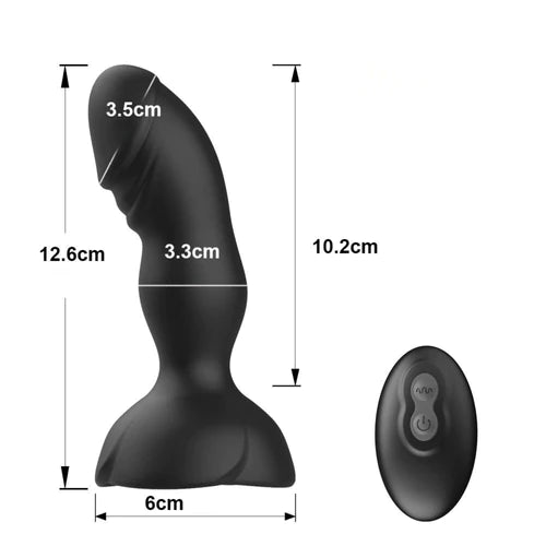 Plug e Vibrador Vênus 10 Modos - Prazer de Luxo