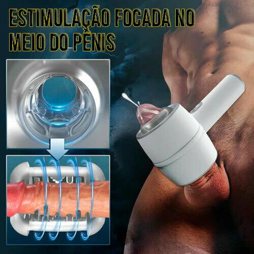 Masturbador Masculino Manual Telescópico Automático de 3 Frequências - Prazer de Luxo