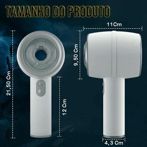 Masturbador Masculino Manual Telescópico Automático de 3 Frequências - Prazer de Luxo